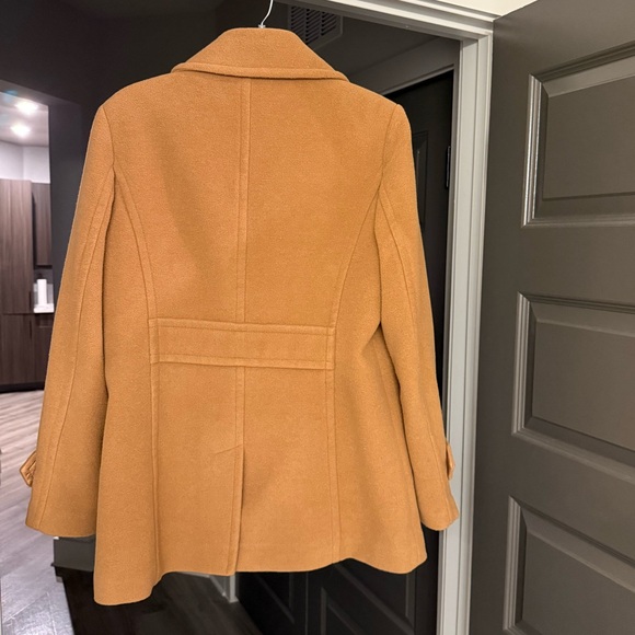 Lands’ End Wool Peacoat Camel Tan Color - Picture 5 of 9
